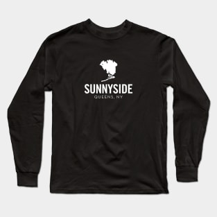 Sunnyside, Queens - New York (white) Long Sleeve T-Shirt